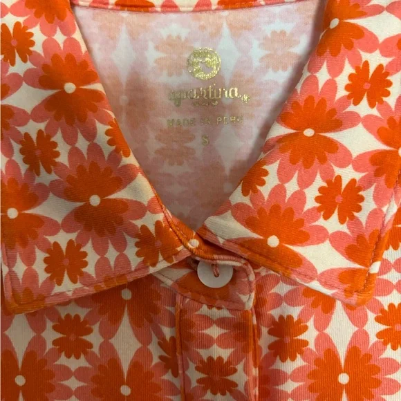 Spartina 449 Orange and Pink Joelle Sleeveless Dress - Picture 4 of 5